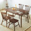 Table de salle à manger rectangulaire brune pour salle à manger / cuisine-68114805