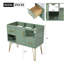 Armoire de salle de bain autoportante, armoire simple avec 2 tiroirs, armoire d'appoint