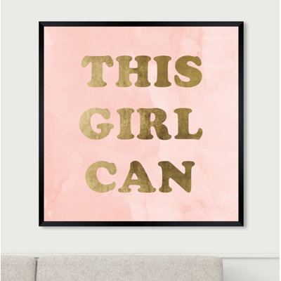This Girl Can Blush par Oliver Gal - reproduction d'art textuel