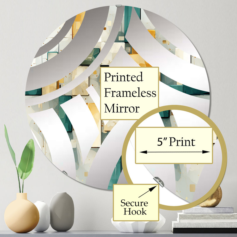Miroir décoratif Garnik, 31,4 po x 31,4 po
