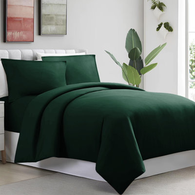 Humiston Solid Colour Duvet Cover Set with Pillowcases Included