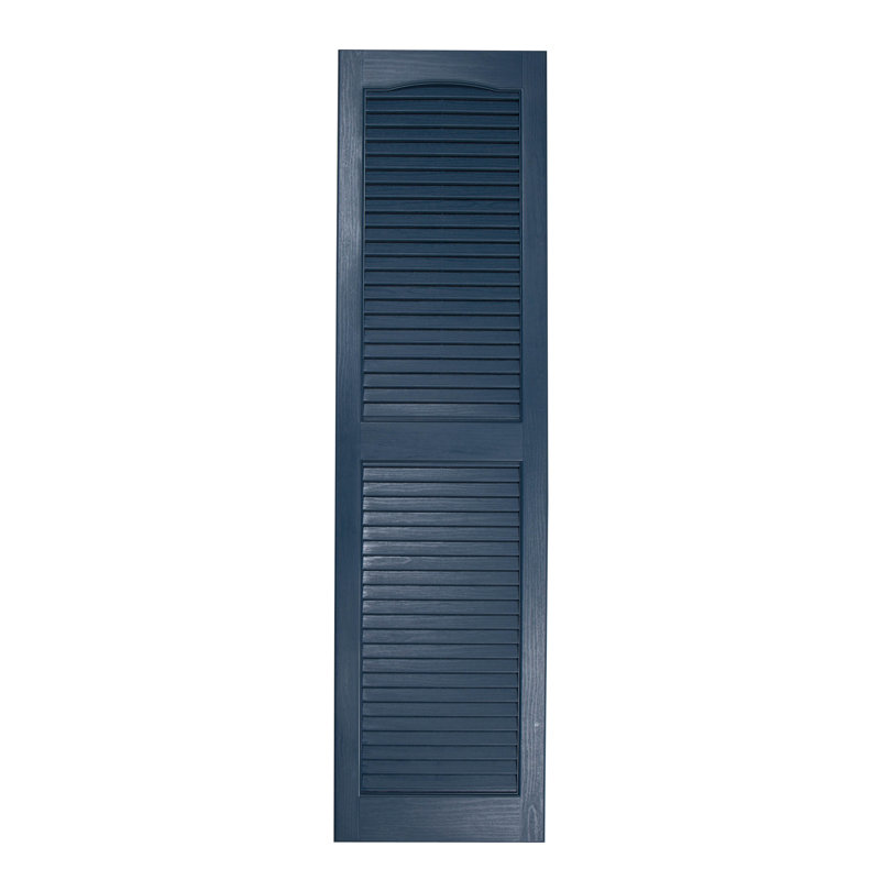 Volet cathédrale à persiennes standard, Bleu indigo, 67 po, 14.5"