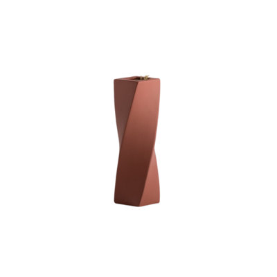Vase élégant en céramique rouge 8 x 8 x 8,3 pouces | Fabrication 100% céramique, idéale pour les arrangements floraux et la décoration intérieure | Accent parfait pour le salon, le bureau ou le vestibule | Conception élégante et durable