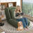 Upholstered  Human Dog Bed for Adults and Pets, Foldable Lazy Sofa Bed with 5 Adjustable Position, Includes 2 Soft Pillows for Bedroom, Living Room, Reading Corner(Green)-830474391