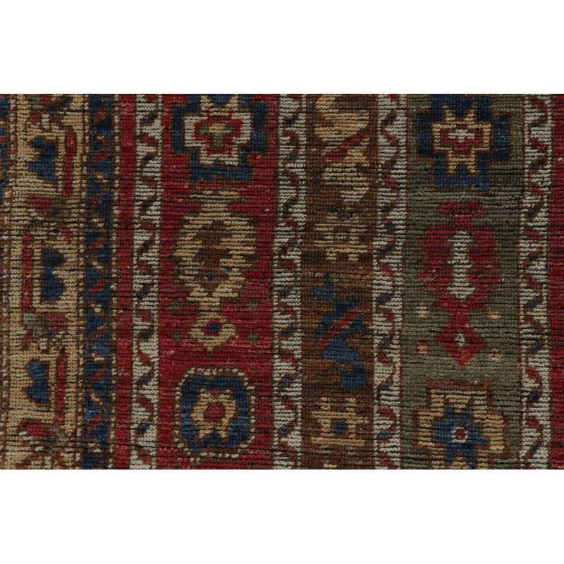 Burano Hand Knotted Wool Geometric Area Rug, Rectangle 10' x 14'