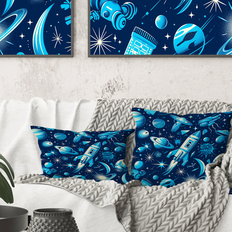 Coussin lombaire bleu pour enfants