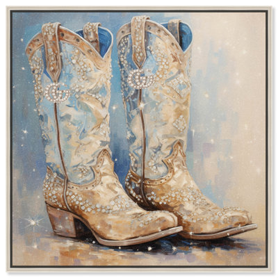 «Glam Cowgirl», art mural chic par Art Remedy