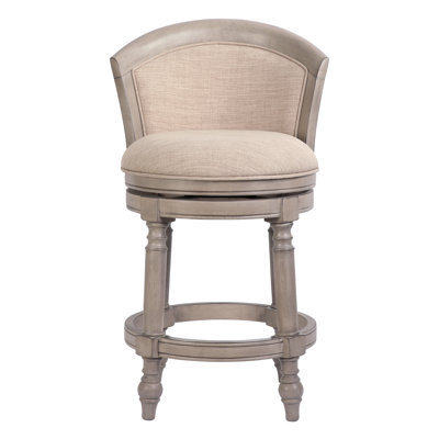Tino Low Back Wood Swivel Stool