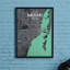 « miami city map », reproduction d’impression sur affiche en rêve-31736415