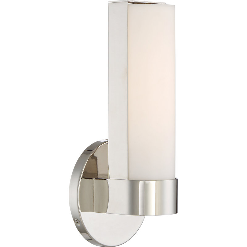 Lyke Dimmable LED Bath Sconce, Polished Nickel