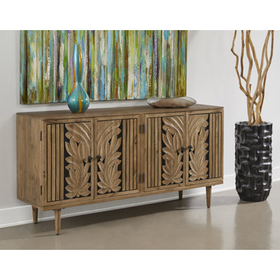 Lowndes Warm Brown Four Door Credenza