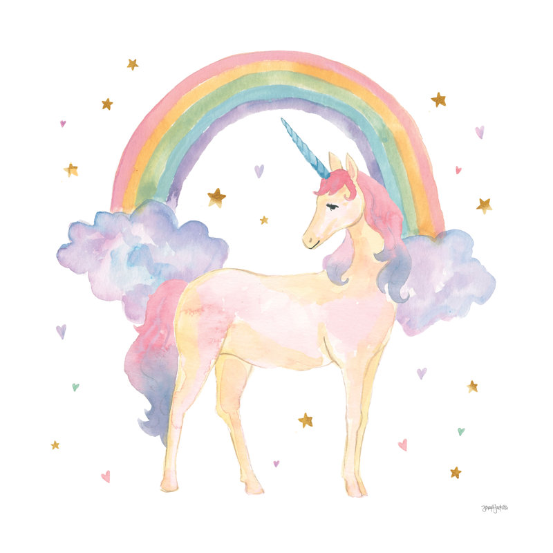 Magical Friends I par Jenaya Jackson - peinture sur toile tendue, H 30 po x l 30 po, Toile tendue, Pas de tapis