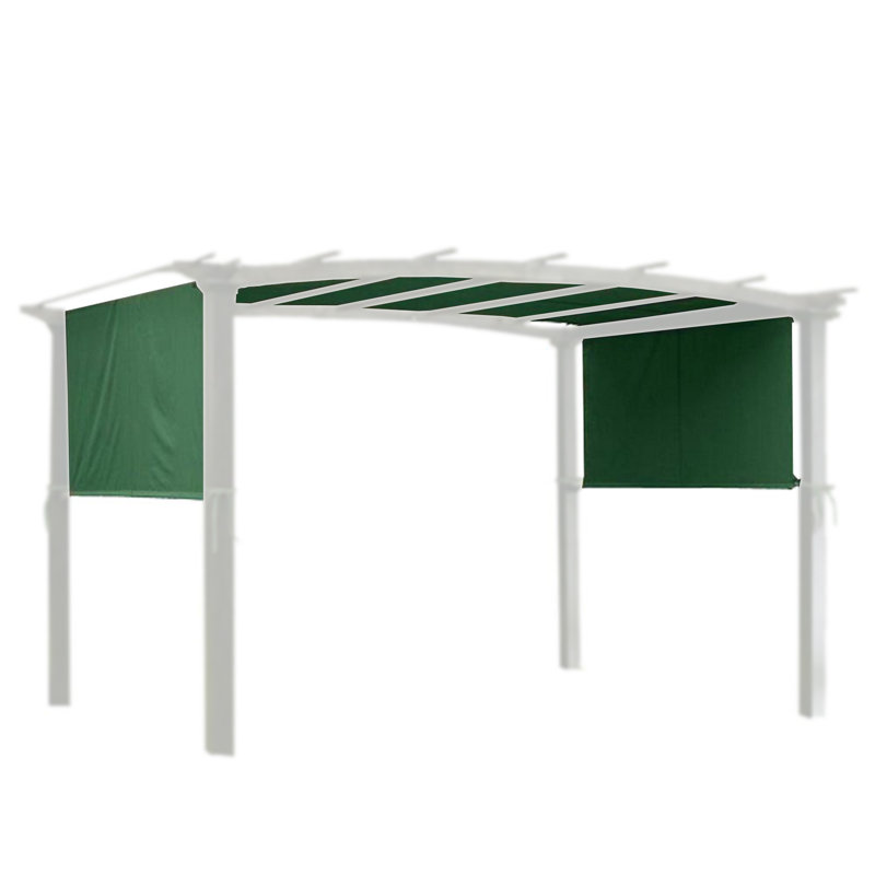 Yescom Fabric Replacement Canopy for Pergola, Green/White