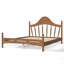 Lit plateforme avec tête de lit chic, structure en bois massif, support à lattes, pas de sommier tapissier, conception basse à terre-130155209-130155207