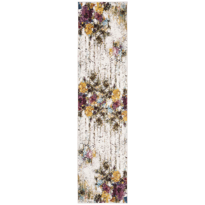 Tapis abstrait Mancheer Performance, Tapis de couloir 2 pi x 12 pi