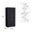 Armoire armoire H 70 po, portes doubles, 6 tablettes, 2 tiges de suspension-1565997946