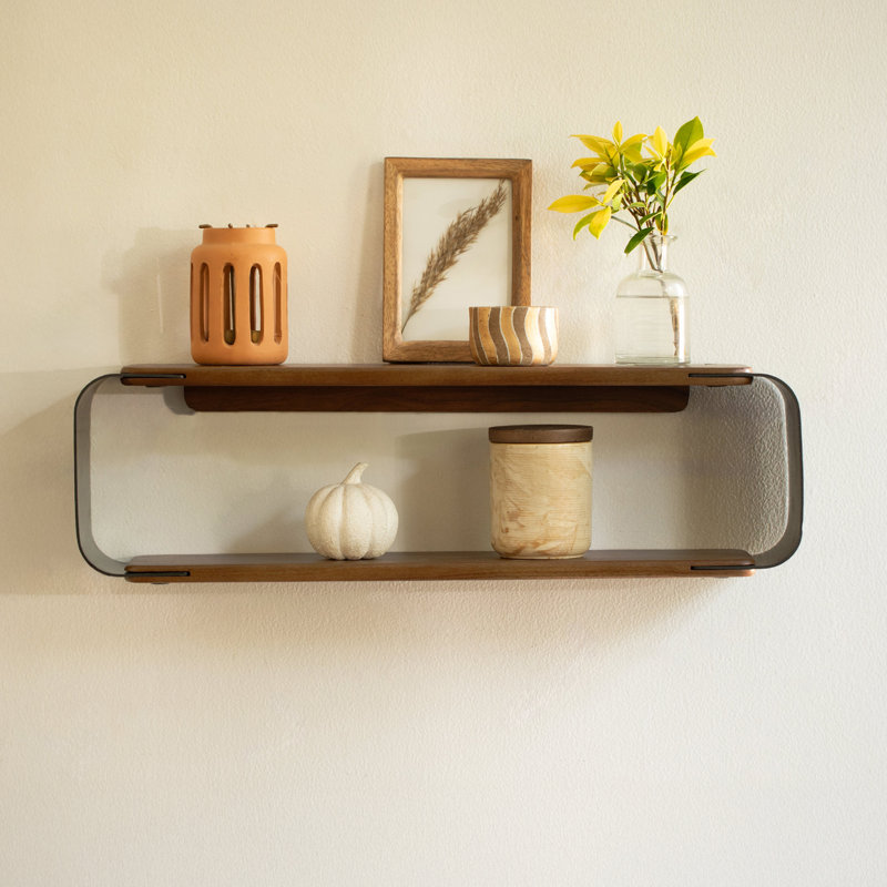 Tablettes murales flottantes en bois Sephine