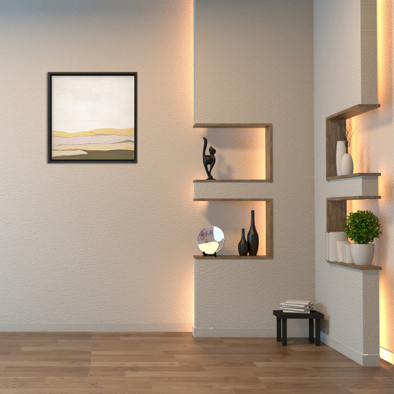Mirage coucher de soleil inspiré de la nature par Chichi Décor, H 36 po x l 36 po