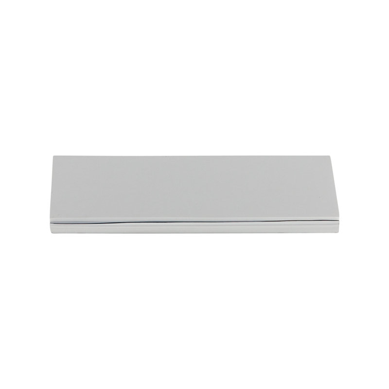 Europa 5" Center to Center Finger pull, Polished Chrome, 3" Center to Center