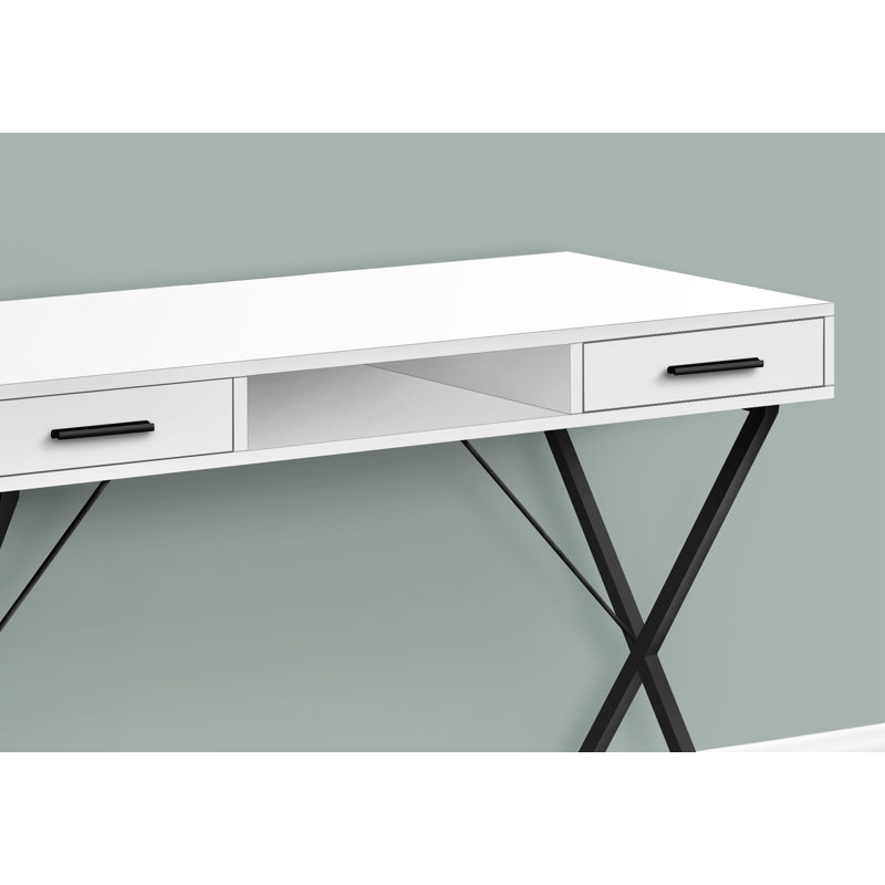 Bureau d'ordinateur, Blanc