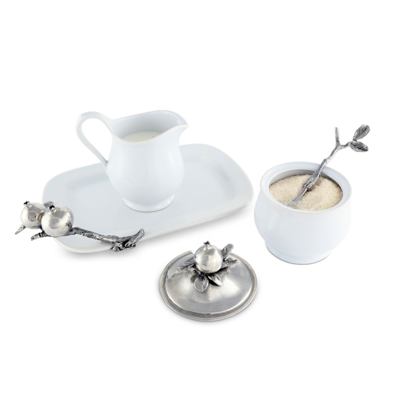 Harvest Stoneware Sugar And Creamer Set