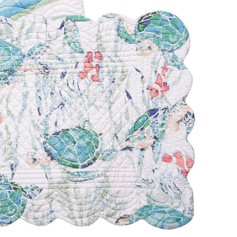 Abdulai Sea Turtle Cove Cotton Table Runner