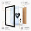 Ace of Hearts Geometric 1 Piece Single Picture Frame Wall Art-472035652-472035672