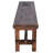 Long Rustic Solid Wood Bench