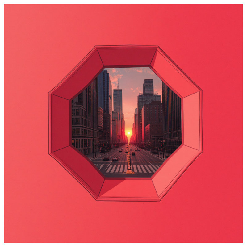 Tapis de bain City Street Sunset, L 34 po x L 21 po