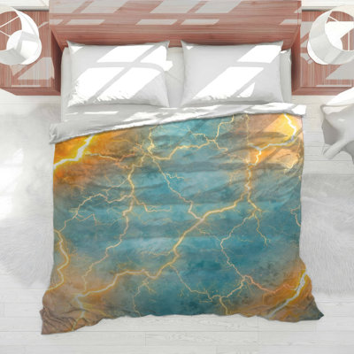 Electric Lightning Storm Comforter