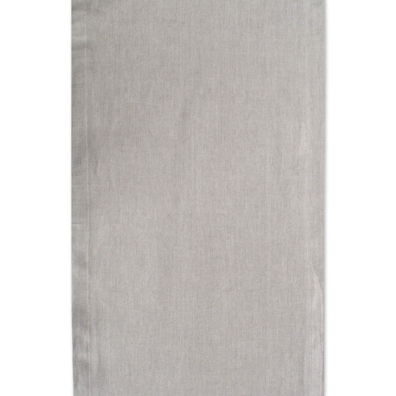 Kristina 100% Cotton Table Runner, 72" L x 14" W, Gray