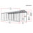 Galvanized Steel Rv Carport, 14X47X14-48451747