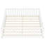 Lit grand format pour enfants avec garde-corps et porte de sécurité, lit blanc pour chambre d'enfant-2035806159-2035806157