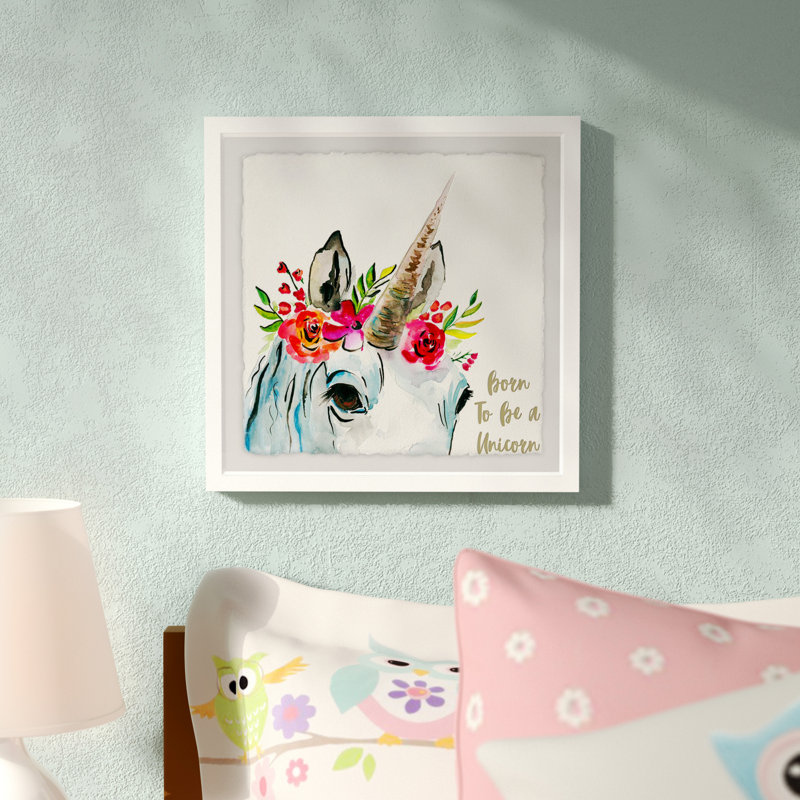 «Endsley Born Unicorn», reproduction encadrée, H 24 po x l 24 po