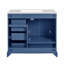 Meuble-lavabo traditionnel 36 po avec lavabo en céramique