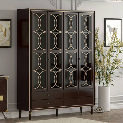 American-style Light Luxury Design Display Cabinet