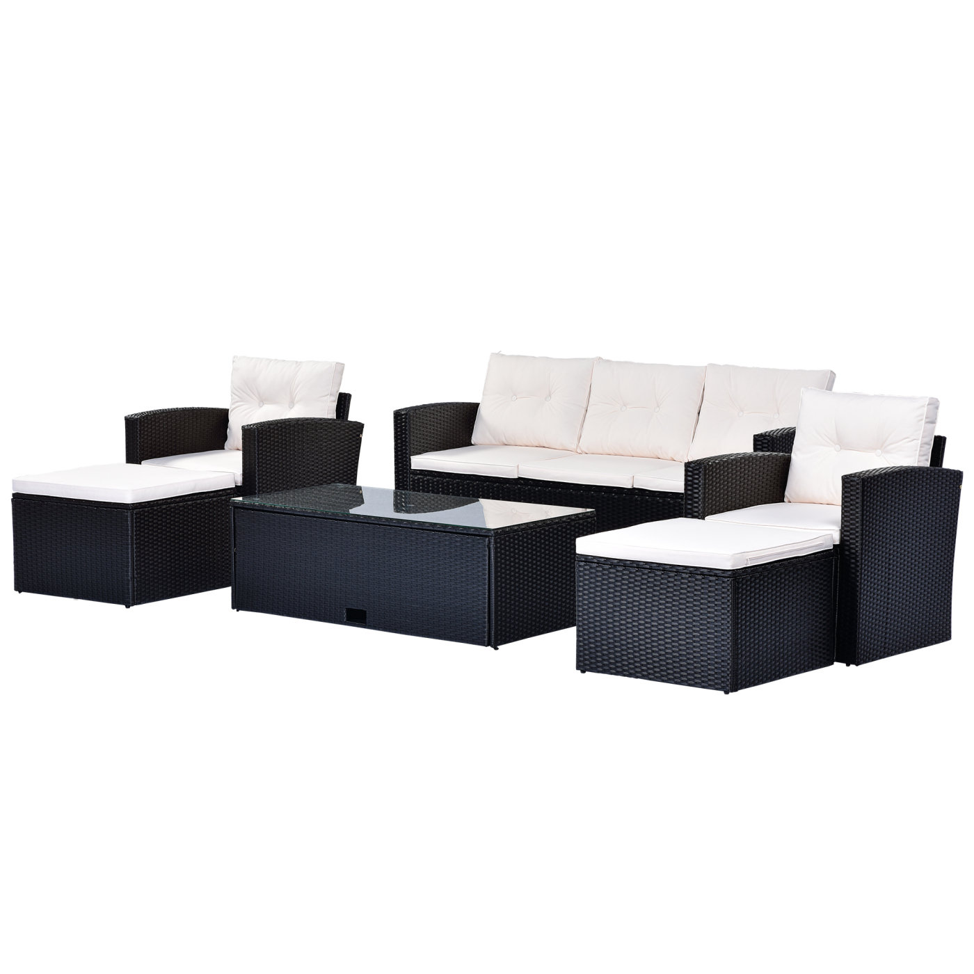 Latitude Run® 7 - Person Outdoor Seating Group | Wayfair