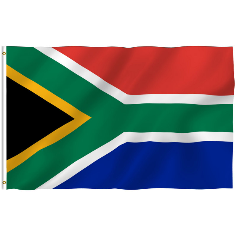 Drapeau d'Afrique du Sud 36 po x 60 po Polyester