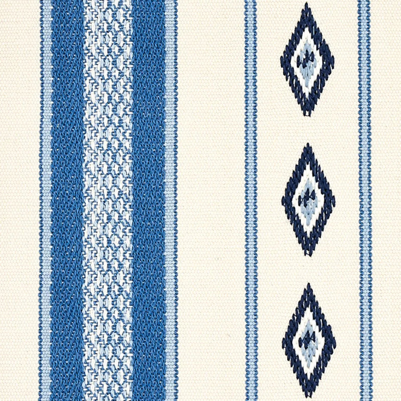 Dakota Stripe Fabric, Blue