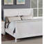 Moderne 1pièce lit double pleine grandeur mobilier de chambre à coucher lit-bateau tête de lit contreplaqué 1pc cadre de lit blanc