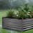 Galvanized Raised Garden Beds, 6.67 x 3.35 x 1.51 ft, Rectangular Metal Planter Boxes Kit Outdoor, Elevated Planting Box with Gloves, Alu-Zinc, for Growing Flowers Vegetables, Dark Gray-1776257068-1776257069