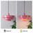 Hantek Mid Century Modern Pink Pendant Light, Metal Dome Hanging Ceiling Lamp With Adjustable Cord For Kitchen Island Dining Room Bedroom
