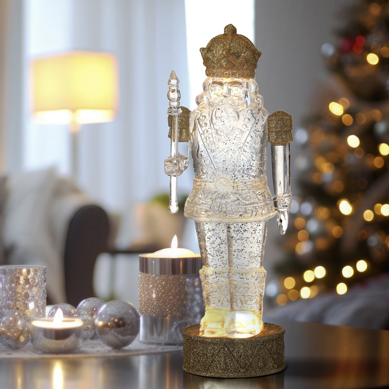 13" LED Nutcracker Water Globe