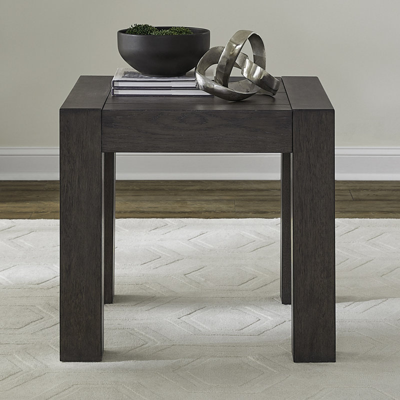  Trenea Square End Table w/ Block Legs