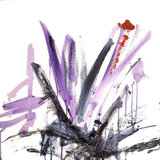 Purple Black I By John Beard - Gallery Wrapped Canvas Print Print by John Beard