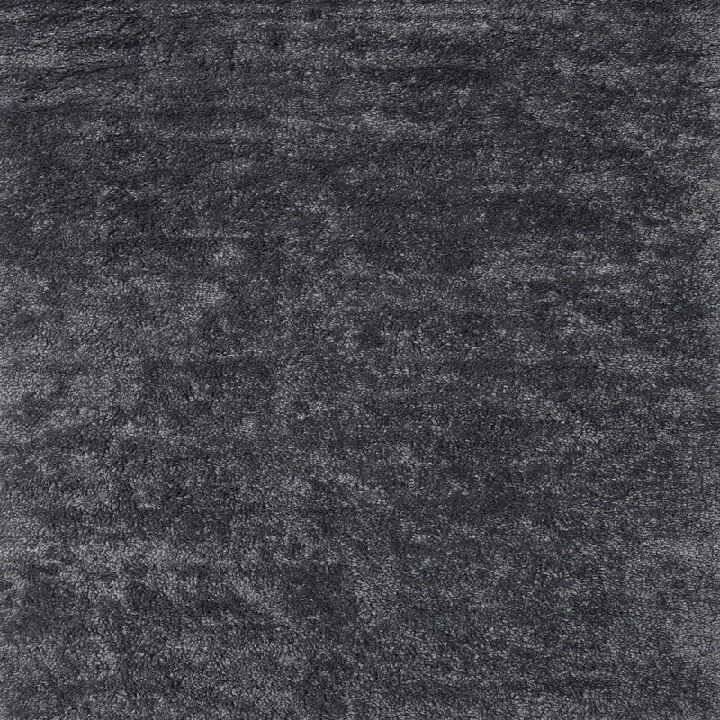 Tapis contemporain noir, Carré 5 pi