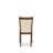3 Piece Dining Room Table Set consists of a Round Kitchen Table with Pedestal and 2 Parson Dining Chairs, 36x36 Inch, Antique Walnut-230674402-167187658-230674400