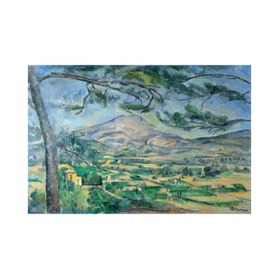 Mont Sainte-Victoire With Large Pine-Tree 1887 by Paul Cezanne - Wrapped Canvas Painting