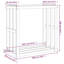 Kamraan 108cm W Wood Log Rack-543122515