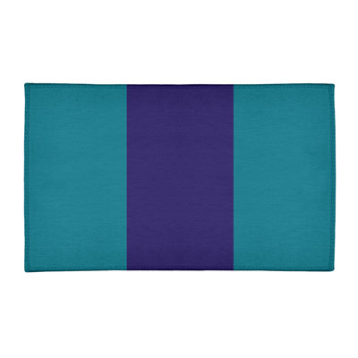 Tapis à rayures bleu foncé/mauve foncé